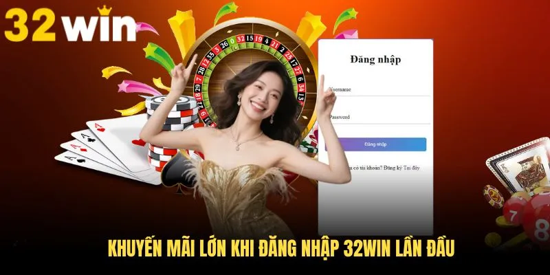 Khuyến mãi lớn khi đăng nhập 32Win lần đầu
