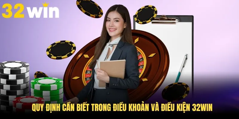 Quy định cần biết trong điều khoản và điều kiện 32Win